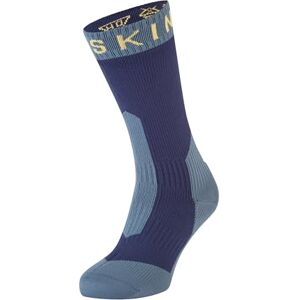 SealSkinz Unisex Extrem Waterproof Socks - Mid-Calf, Blue/Yellow, S SealSkinz Unisex Extrem Waterproof Socks - Mid-Calf, Blue/Yellow, S
