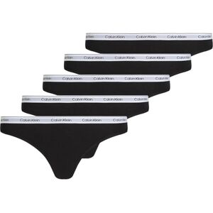 Calvin Klein Women's 5 Pack Thong Low-Rise 000Qd5221E, Black (Black/Black/Black/Black/Black), L Calvin Klein Women's 5 Pack Thong Low-Rise 000Qd5221E, Black (Black/Black/Black/Black/Black), L