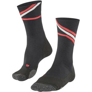 FALKE Women's TK2 Explore W So Wool Functional Yarn Thick Anti-Blister 1 Pair Hiking Socks, Black 3008 Iconic, 2.5-3.5 FALKE Women's TK2 Explore W So Wool Functional Yarn Thick Anti-Blister 1 Pair Hiking Socks, Black 3008 Iconic, 2.5-3.5