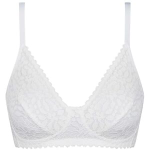 DIM Women's Daily Lace Bra Underwired Openwork Floral Lace Support and Comfort White 38B DIM Women's Daily Lace Bra Underwired Openwork Floral Lace Support and Comfort White 38B
