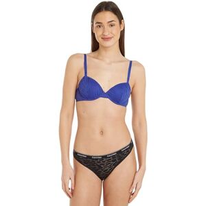 Calvin Klein Women Balconette Bra with Underwire, Blue (Dazzling Blue), 80B Calvin Klein Women Balconette Bra with Underwire, Blue (Dazzling Blue), 80B
