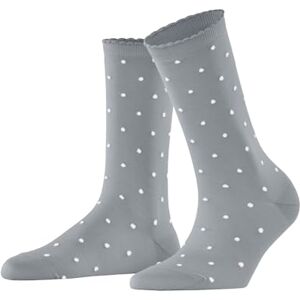 FALKE Women's Spike Dot W So Cotton Patterned 1 Pair Socks, Grey Silver 3290, 5.5-8 FALKE Women's Spike Dot W So Cotton Patterned 1 Pair Socks, Grey Silver 3290, 5.5-8