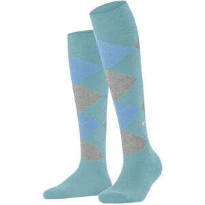 Burlington Women's Queen W Kh Cotton Long Patterned 1 Pair Knee-High Socks, Blue Silent Water 6014, 3.5-7 Burlington Women's Queen W Kh Cotton Long Patterned 1 Pair Knee-High Socks, Blue Silent Water 6014, 3.5-7