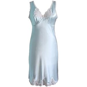 Shadowline Women's Rochelle Satin Full Slip with Adjustable Straps, Mint, Large Shadowline Women's Rochelle Satin Full Slip with Adjustable Straps, Mint, Large