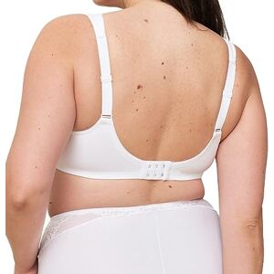 Triumph Women's Modern Lace+Cotton W02 Bra, White, 36E Triumph Women's Modern Lace+Cotton W02 Bra, White, 36E