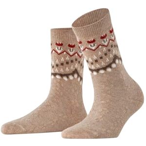 FALKE Women's Cosy Wool W So Viscose Cashmere Plain 1 Pair Socks, Beige Melange 4091 Special Edition, 5.5-8 FALKE Women's Cosy Wool W So Viscose Cashmere Plain 1 Pair Socks, Beige Melange 4091 Special Edition, 5.5-8