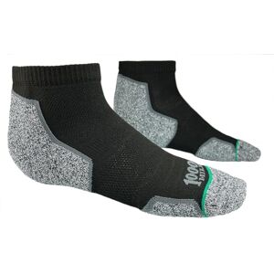 1000 Mile 1000MILESW Run Anklet Repreve Single Layer Twin Pack Black Med 1000 Mile 1000MILESW Run Anklet Repreve Single Layer Twin Pack Black Med