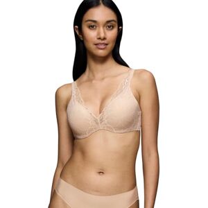 Triumph Women's Body Make-Up Illusion Lace WP Bra, Nude Beige, 40B Triumph Women's Body Make-Up Illusion Lace WP Bra, Nude Beige, 40B