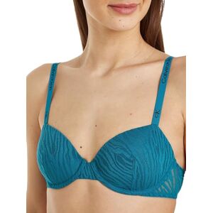 Calvin Klein Women Balconette Bra with Underwire, Turquoise (Ocean Depths), 65A Calvin Klein Women Balconette Bra with Underwire, Turquoise (Ocean Depths), 65A