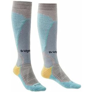 Bridgedale Women's Ski Midweight-Pattern Socks, Lilac/Blue, L Bridgedale Women's Ski Midweight-Pattern Socks, Lilac/Blue, L