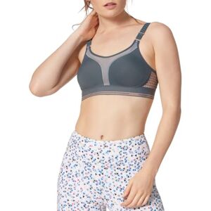 Triumph TriAction Women's Triaction Extreme Lite N Ex Sports bra non-wired, Grey, 42C Triumph TriAction Women's Triaction Extreme Lite N Ex Sports bra non-wired, Grey, 42C