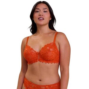 Sans Complexe Women's Arum_70564 Full Coverage Bra, Semi-Sheer, Mandarin Orange, 36D Sans Complexe Women's Arum_70564 Full Coverage Bra, Semi-Sheer, Mandarin Orange, 36D