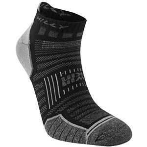Hilly Unisex Twin Skin Socklet Min Cushioning, Running Sock, Black/Grey Marl, XL UK Hilly Unisex Twin Skin Socklet Min Cushioning, Running Sock, Black/Grey Marl, XL UK