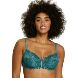 Sans Complexe Women's 70564 HRT C80 Underwired lace Full Cup Bra, Semi-Sheer, Vert Sapin, 36C Sans Complexe Women's 70564 HRT C80 Underwired lace Full Cup Bra, Semi-Sheer, Vert Sapin, 36C