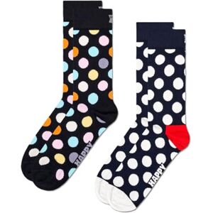 Happy Socks , 2-Pack Crew Socks, Classic Big Dot Socks for Men and Women, Size 41-46 Happy Socks , 2-Pack Crew Socks, Classic Big Dot Socks for Men and Women, Size 41-46