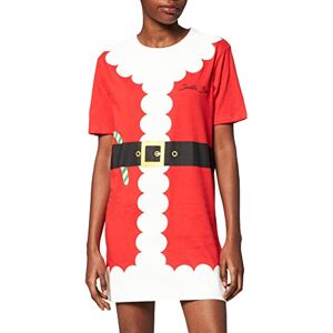 BRAVE SOUL Ladies Christmas Pjs Nighty 100% Cotton Pyjamas, Loose fit Santa Print Nighty, Size M Red BRAVE SOUL Ladies Christmas Pjs Nighty 100% Cotton Pyjamas, Loose fit Santa Print Nighty, Size M Red