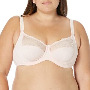Elomi Women's Morgan Banded Comfort & Support. Three-Section Cup, Side Frame, Stretch Lace. Solid Color Dd+ Bras Full Coverage, Opaque, Ballet Pink, 36H US Elomi Women's Morgan Banded Comfort & Support. Three-Section Cup, Side Frame, Stretch Lace. Solid Color Dd+ Bras Full Coverage, Opaque, Ballet Pink, 36H US