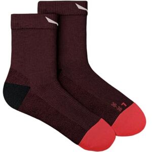 Salewa Mountain Trainer Merino Quarter Socks Women, Red, 36-38 Salewa Mountain Trainer Merino Quarter Socks Women, Red, 36-38