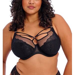 Elomi Women's Brianna Underwire Plunge Bra, Opaque, Black, 38GG Elomi Women's Brianna Underwire Plunge Bra, Opaque, Black, 38GG