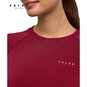 FALKE Women's Maximum Warm Round Neck W L/s Sh Functional Yarn Quick Dry 1 Piece Base Layer Top, Red Merlot 8117 Stripe, S FALKE Women's Maximum Warm Round Neck W L/s Sh Functional Yarn Quick Dry 1 Piece Base Layer Top, Red Merlot 8117 Stripe, S