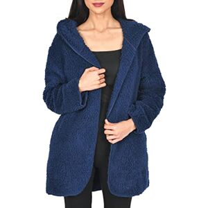 Sleepdown Women's Hooded Borg Bath Robe - Bathrobe Sleepdown Women's Hooded Borg Bath Robe - Bathrobe