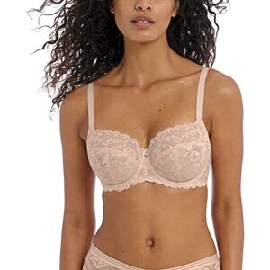 Freya Women's Offbeat Underwire Side Support Bra Plunge, Opaque, Natural Beige, 34DD Freya Women's Offbeat Underwire Side Support Bra Plunge, Opaque, Natural Beige, 34DD