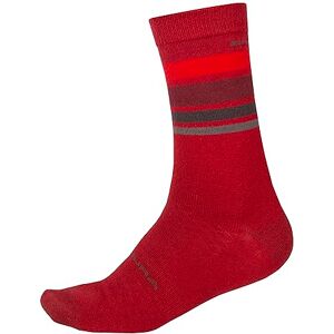 Endura BaaBaa Merino Stripe Socks for Cycling Warmth and Breathability Socks, Red, S-M Endura BaaBaa Merino Stripe Socks for Cycling Warmth and Breathability Socks, Red, S-M