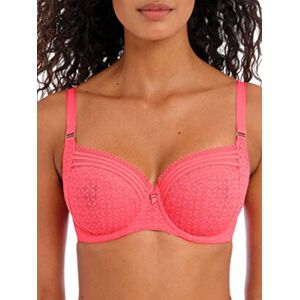 Freya Womens Viva Lace Side Support Bra - Pink - Size 32e - Underwired, Non-padded, Supportive Freya Womens Viva Lace Side Support Bra - Pink - Size 32e - Underwired, Non-padded, Supportive
