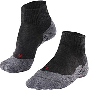 FALKE Women's TK5 Wander Short W Sso Wool Thin Anti-Blister 1 Pair Hiking Socks, Grey Asphalt Melange 3180, 5.5-6.5 FALKE Women's TK5 Wander Short W Sso Wool Thin Anti-Blister 1 Pair Hiking Socks, Grey Asphalt Melange 3180, 5.5-6.5