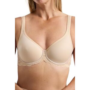 Marlon Womens Brittany Lace Detail T-Shirt Bra, Beige, 38B Marlon Womens Brittany Lace Detail T-Shirt Bra, Beige, 38B