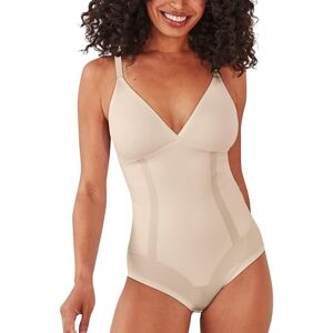 Bali Women's Shapewear, Ultimate Smoothing Bodysuit, Removable Foam Cups, Almond, Large Bali Women's Shapewear, Ultimate Smoothing Bodysuit, Removable Foam Cups, Almond, Large