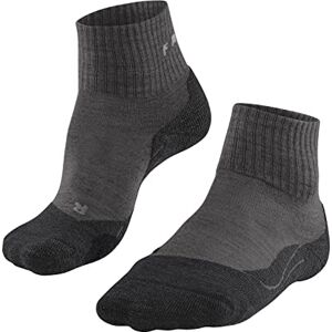 FALKE Women's TK2 Explore Wool Short W Sso Warm Thick Anti-Blister 1 Pair Hiking Socks, Grey Smog 3150, 4-5 FALKE Women's TK2 Explore Wool Short W Sso Warm Thick Anti-Blister 1 Pair Hiking Socks, Grey Smog 3150, 4-5