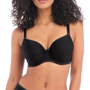 Freya 1050 Idol Underwired Moulded Balcony Bra, Black, 32 D Freya 1050 Idol Underwired Moulded Balcony Bra, Black, 32 D