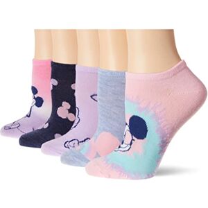 Disney Women's Mickey Mouse 5 Pack No Show Socks Casual, Pink Assorted, 8-10 UK (Pack of 5) Disney Women's Mickey Mouse 5 Pack No Show Socks Casual, Pink Assorted, 8-10 UK (Pack of 5)
