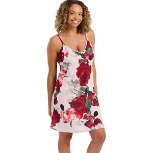 Indigo Sky Womens Leora Short Satin Chemise Nightie, Soft Bloom, 12-14 Indigo Sky Womens Leora Short Satin Chemise Nightie, Soft Bloom, 12-14