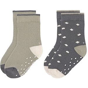 Lässig Unisex Kids Non Slip Socks Set of 2/ Olive Size 19-22 Lässig Unisex Kids Non Slip Socks Set of 2/ Olive Size 19-22