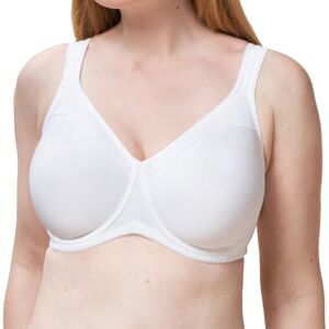 Triumph Womens Modern Soft+cotton W01 Minimizer Bra, White, 38E UK Triumph Womens Modern Soft+cotton W01 Minimizer Bra, White, 38E UK