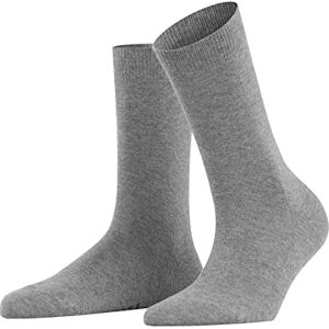 FALKE Women's Family W So Sustainable Cotton Plain 1 Pair Socks, Grey Greymix 3399, 5.5-8 FALKE Women's Family W So Sustainable Cotton Plain 1 Pair Socks, Grey Greymix 3399, 5.5-8