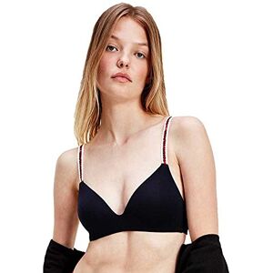 Tommy Hilfiger Women's Lightly Lined Triangle Bra Uw0uw02413 Bras, Blue (Desert Sky), 32 / 32D Tommy Hilfiger Women's Lightly Lined Triangle Bra Uw0uw02413 Bras, Blue (Desert Sky), 32 / 32D
