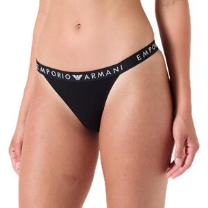 Emporio Armani Women's ICONIC LOGOBAND BRASILIAN Half Slip, NERO, Emporio Armani Women's ICONIC LOGOBAND BRASILIAN Half Slip, NERO,