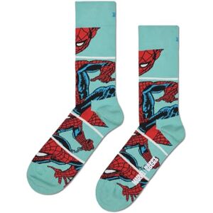 Happy Socks Marvel Web-Slinger Sock, Turquoise, 41-46 Happy Socks Marvel Web-Slinger Sock, Turquoise, 41-46