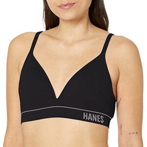 Hanes Women's Originals Contour Rib Wireless Bralette, Seamless Rib Bralette, ComfortFlex Fit, Black, M Hanes Women's Originals Contour Rib Wireless Bralette, Seamless Rib Bralette, ComfortFlex Fit, Black, M