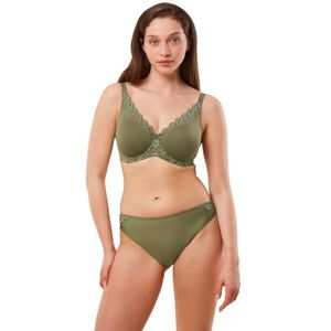 Triumph Women's Amourette W01 Bra, Martini Olive, 38E Triumph Women's Amourette W01 Bra, Martini Olive, 38E