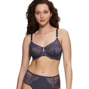 Triumph Women's Wild Peony Florale W01 Minimizer Bra, Pebble Grey, 36E Triumph Women's Wild Peony Florale W01 Minimizer Bra, Pebble Grey, 36E