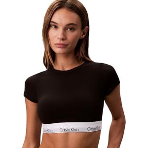 Calvin Klein Women's High Neck T-Shirt Bralette, Black (Black), XXS Calvin Klein Women's High Neck T-Shirt Bralette, Black (Black), XXS