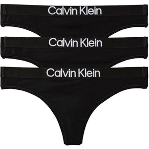 Calvin Klein Women THONG 3PK BLACK (BLACK/BLACK/BLACK) XL Calvin Klein Women THONG 3PK BLACK (BLACK/BLACK/BLACK) XL