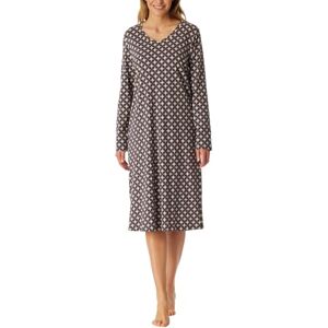 Schiesser Women's Long Sleeve Soft Cotton Big Shirt with Pockets Nightwear Nightdress, Graphite_181985, 14 Schiesser Women's Long Sleeve Soft Cotton Big Shirt with Pockets Nightwear Nightdress, Graphite_181985, 14