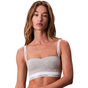 Calvin Klein Women’s Lightly Lined Bandeau Bralette, Grey (Grey Heather), S Calvin Klein Women’s Lightly Lined Bandeau Bralette, Grey (Grey Heather), S