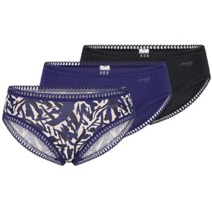 Sloggi Women's GO Crush Hipster C3P Underwear, Blue Dark Combination, Sloggi Women's GO Crush Hipster C3P Underwear, Blue Dark Combination,