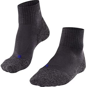 FALKE Women's TK2 Explore Cool Short W Sso Lyocell Functional Yarn Thick Anti-Blister 1 Pair Hiking Socks, Grey Asphalt Melange 3180, 2.5-3.5 FALKE Women's TK2 Explore Cool Short W Sso Lyocell Functional Yarn Thick Anti-Blister 1 Pair Hiking Socks, Grey Asphalt Melange 3180, 2.5-3.5